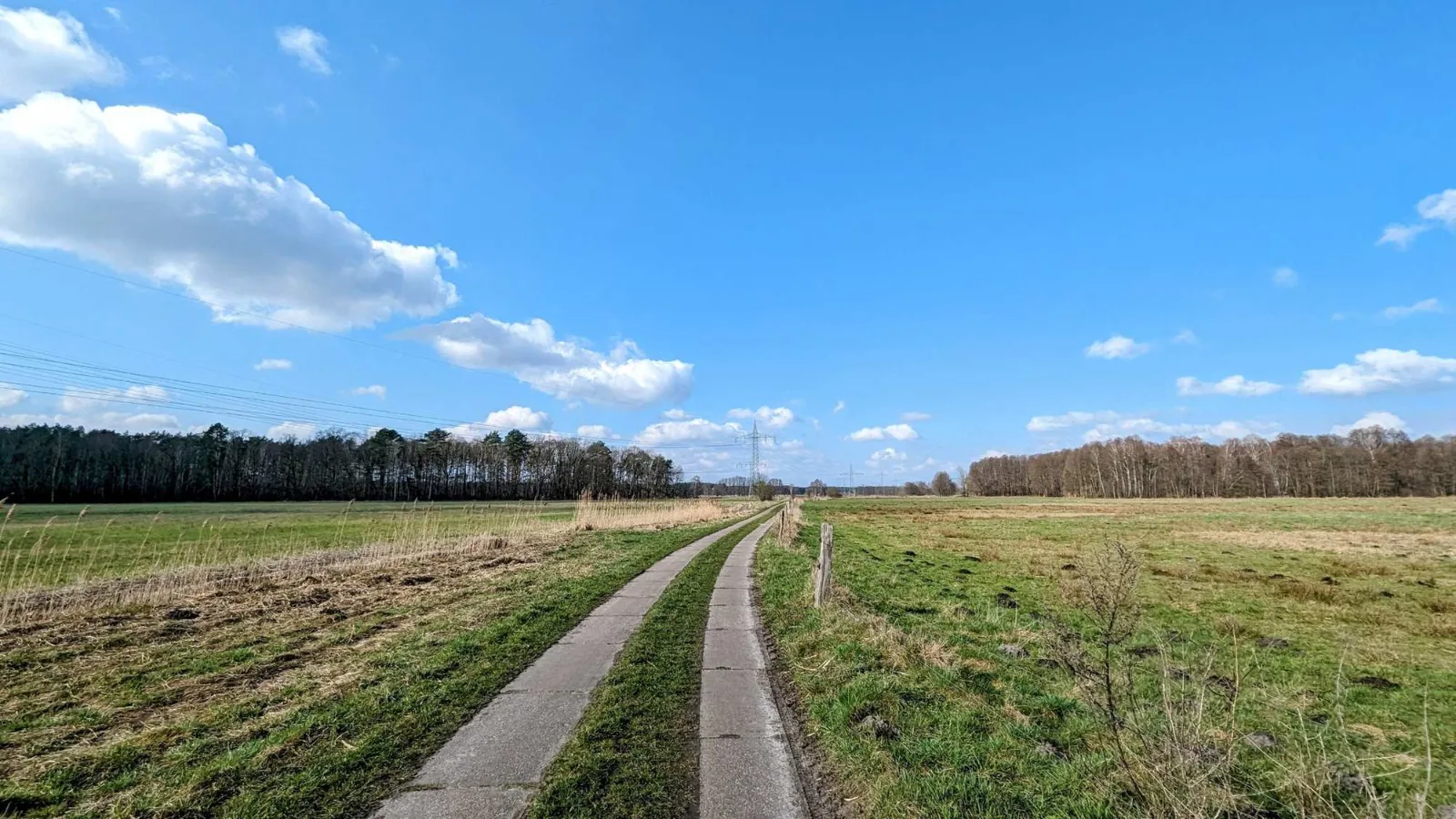 Feldweg hinter Wünsdorf auf dem 66-Seen-Wanderweg