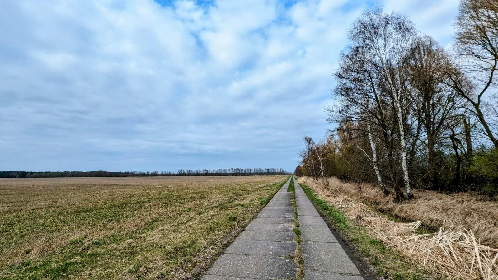 Langer Feldweg hinter Kummersdorf
