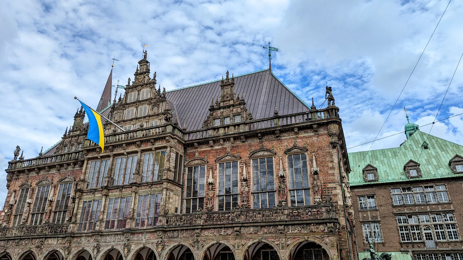 Rathaus in Bremen, Marktfront im Stil der Weserrenaissance