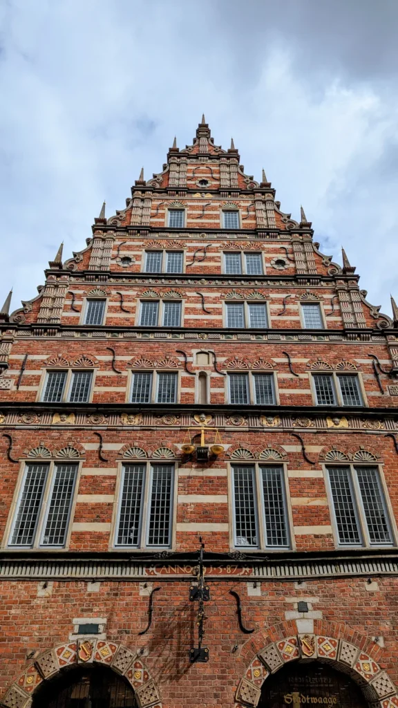 Stadtwaage in der Langenstraße in Bremen mit Stufengiebel