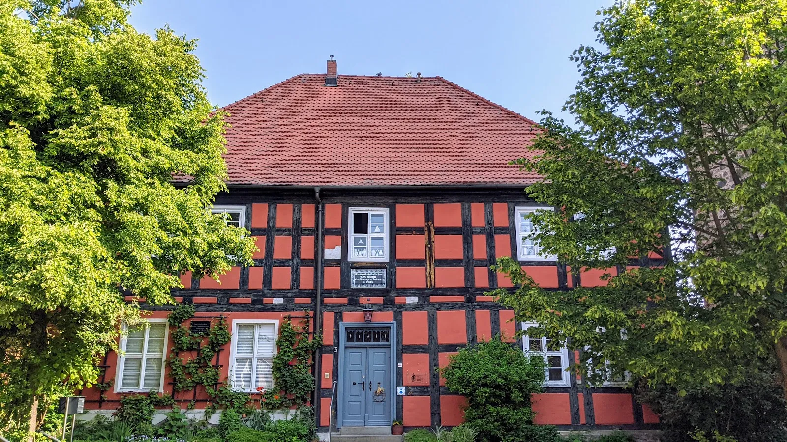 Rotes Fachwerkhaus in Bad Belzig