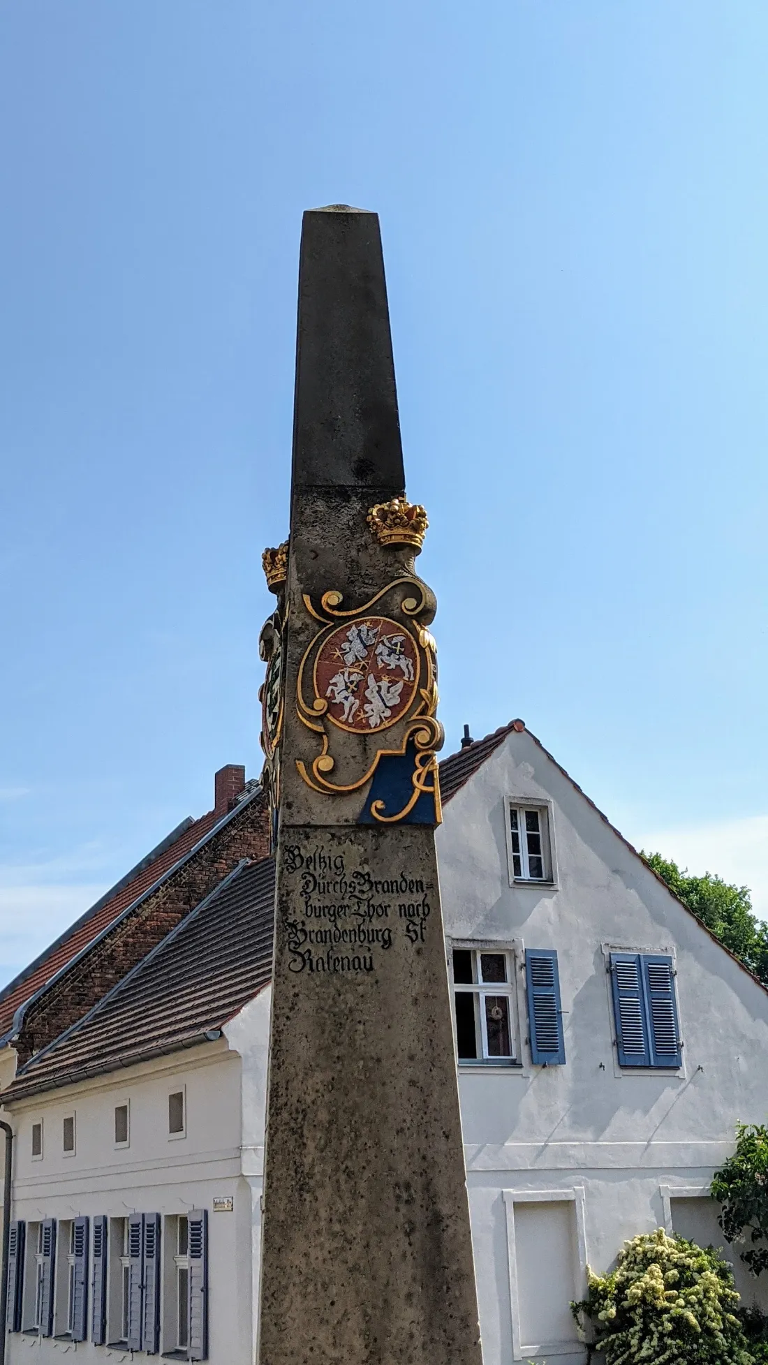 Kursächsische Postmeilensäule in Bad Belzig