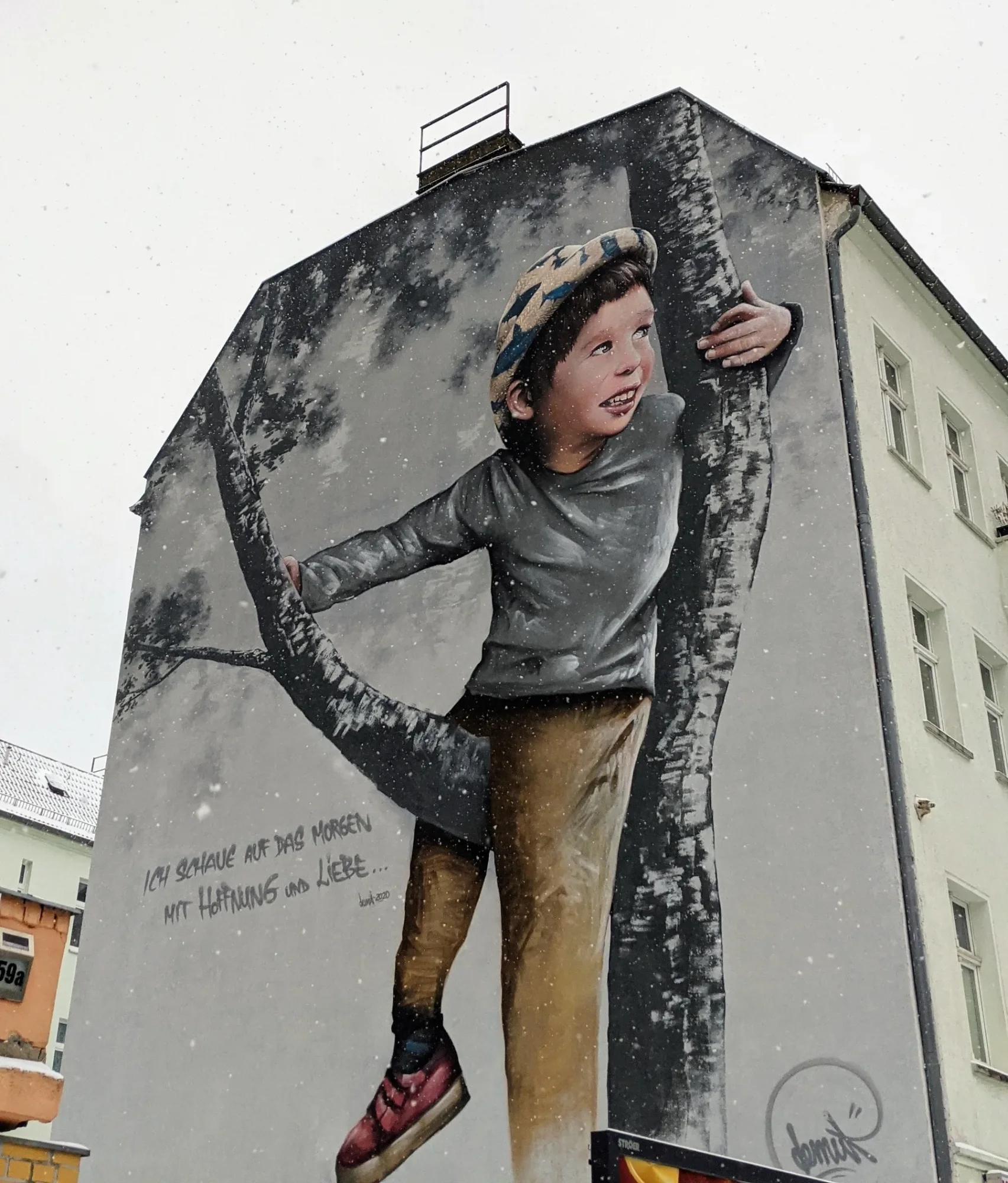 Demut: Ich schaue auf das Morgen an der Damerowstraße