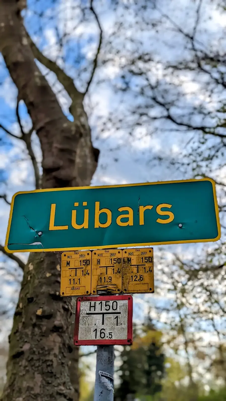 Ortsschild Lübars