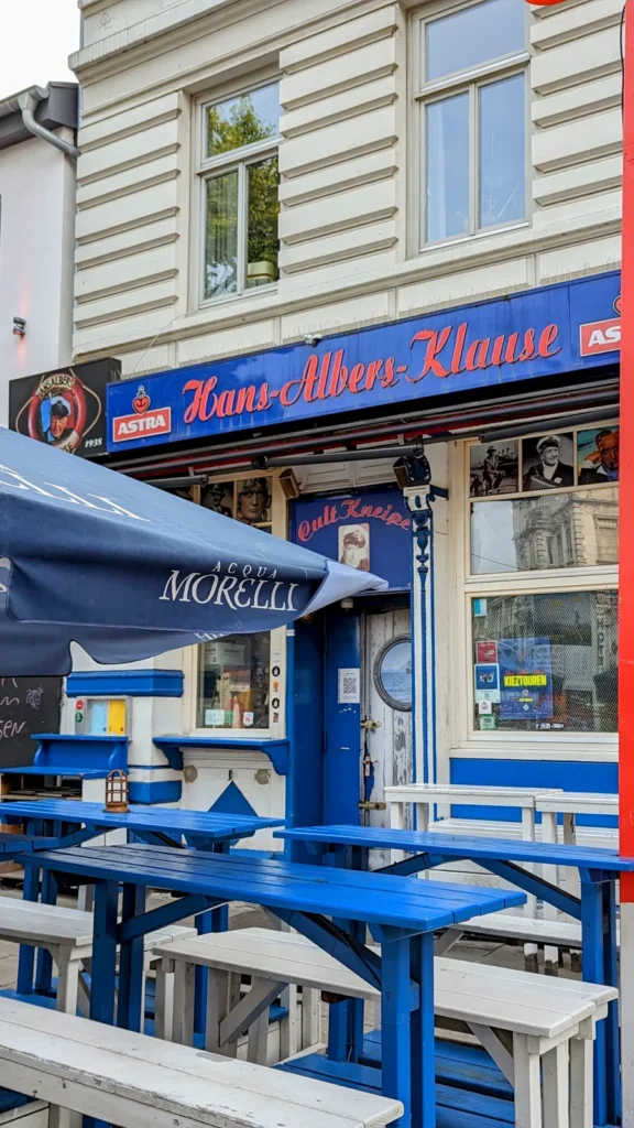 Die Hans-Albers-Klause am Hans-Albers-Platz in St. Pauli