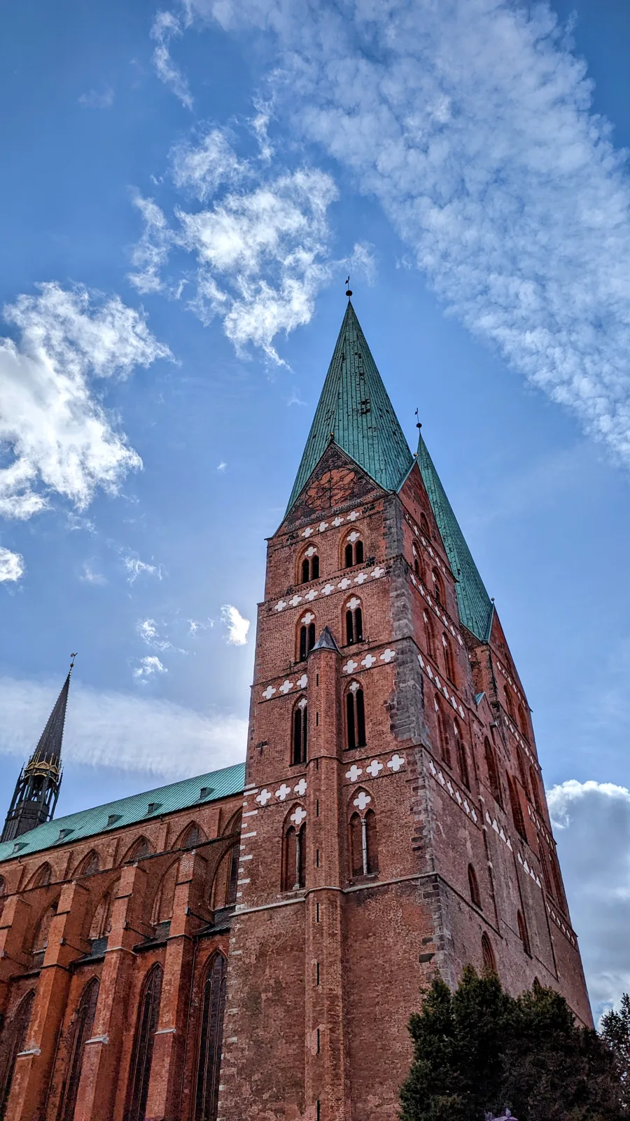 Türme der Marienkirche in Lübeck