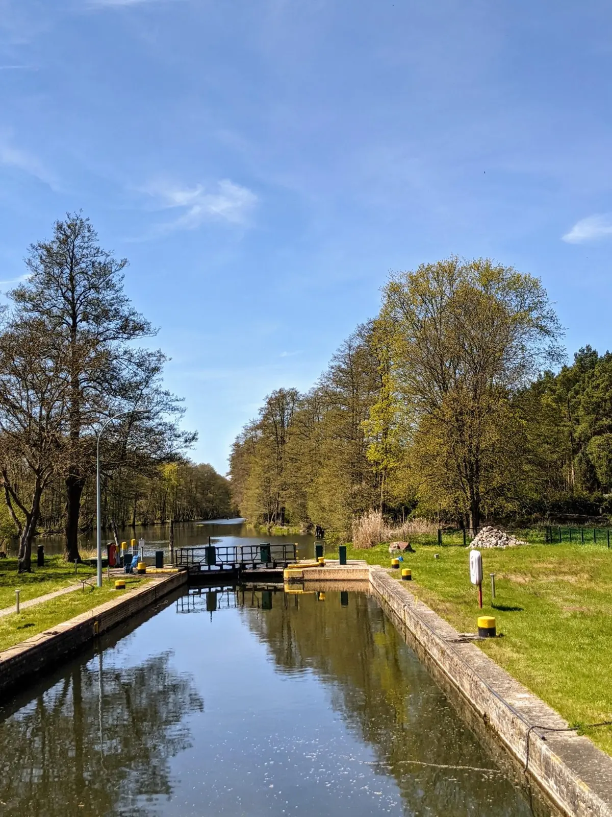 Schleuse Grafenbrück am Finowkanal im Mai 2021, vor der Sanierung