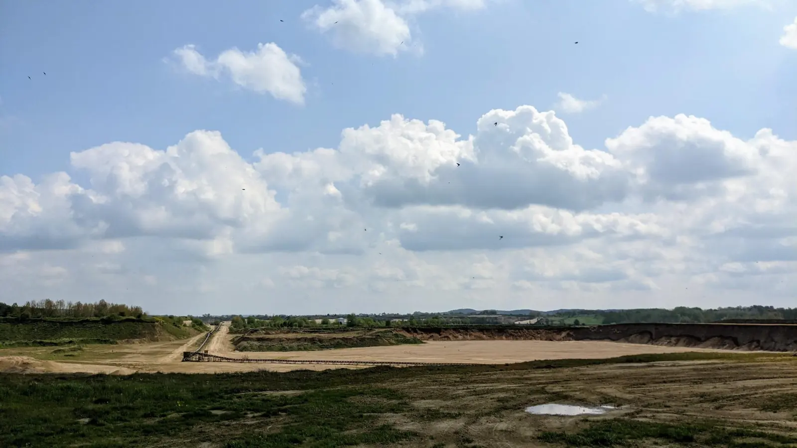 Blick in den Kiestagebau bei Althüttendorf