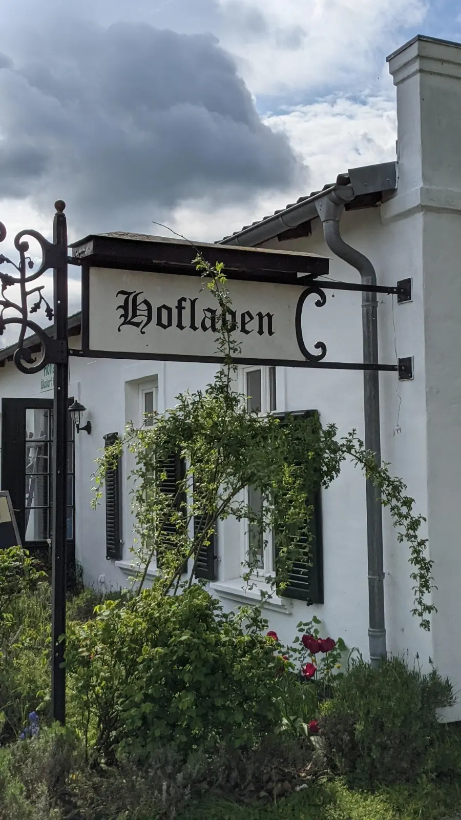 Schild zum Hofladen in Brodowin