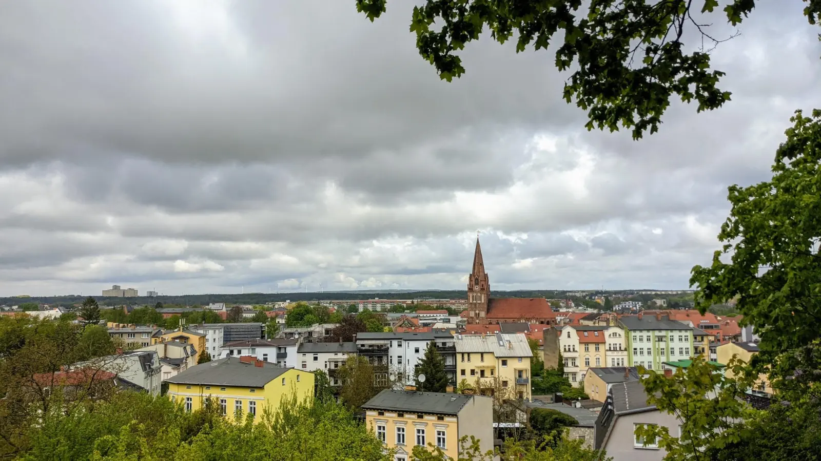 Blick vom Drachenkopf auf Eberswalde