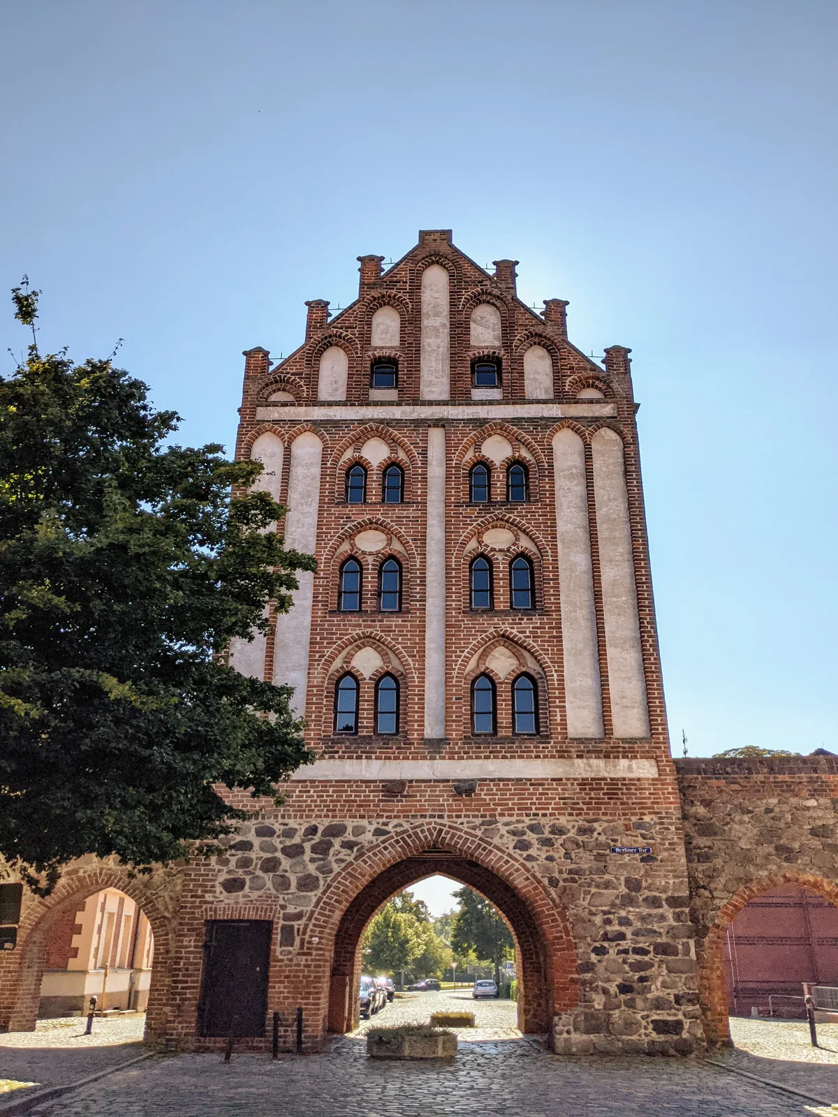Berliner Tor in Templin mit Backsteinfassade