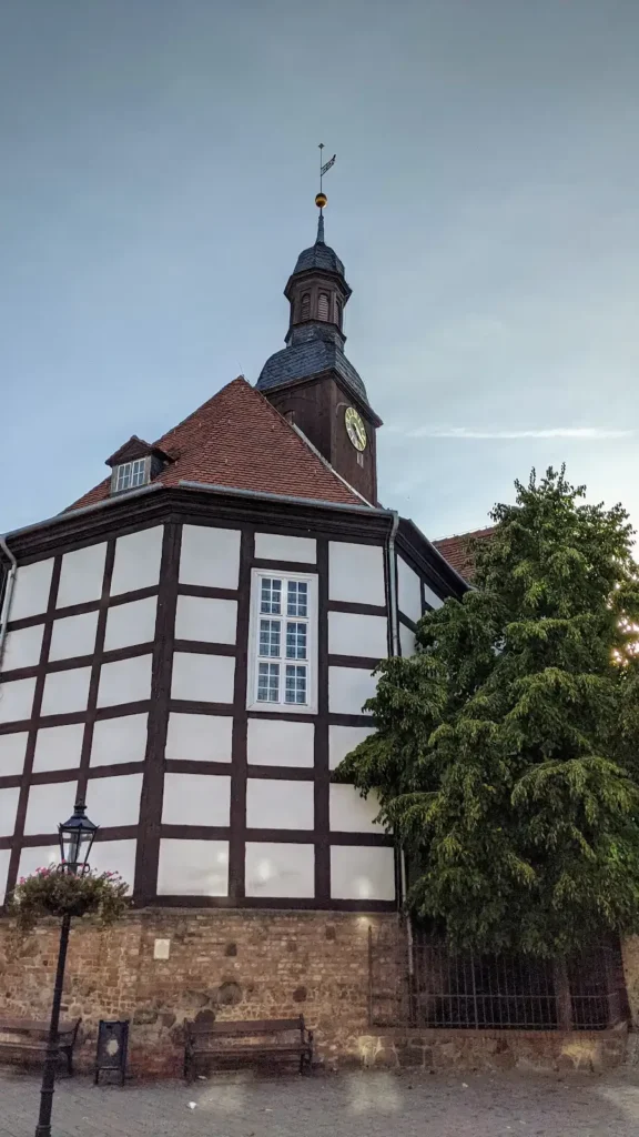Fachwerkbau der Georgenkirche in Bad Freienwalde