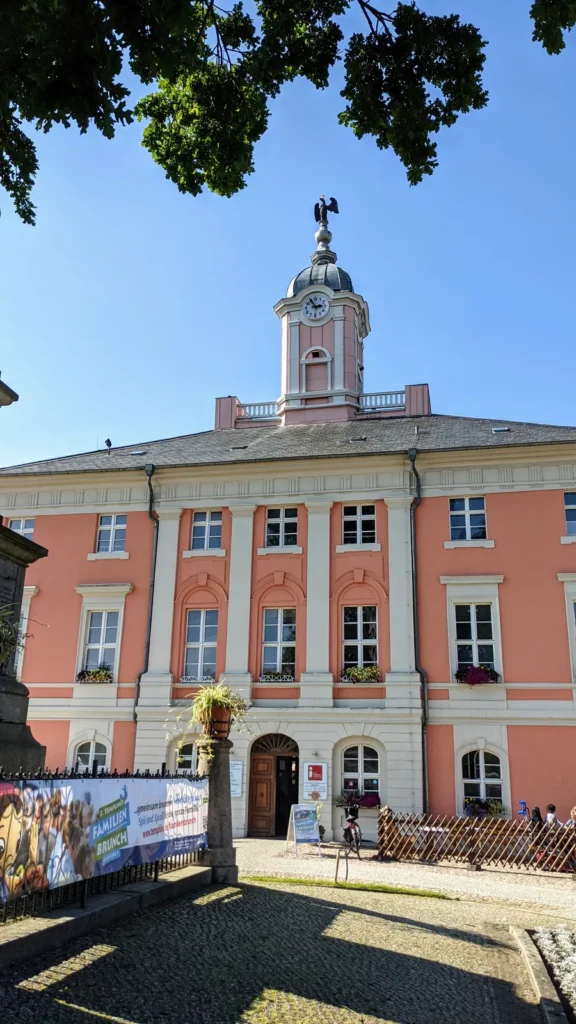 Rathaus am Markt in Templin, dreigeschossiger Barockbau