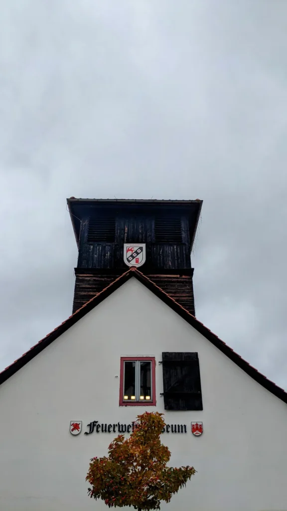 Gebäude mit Schild Feuerwehrmuseum in Wernigerode