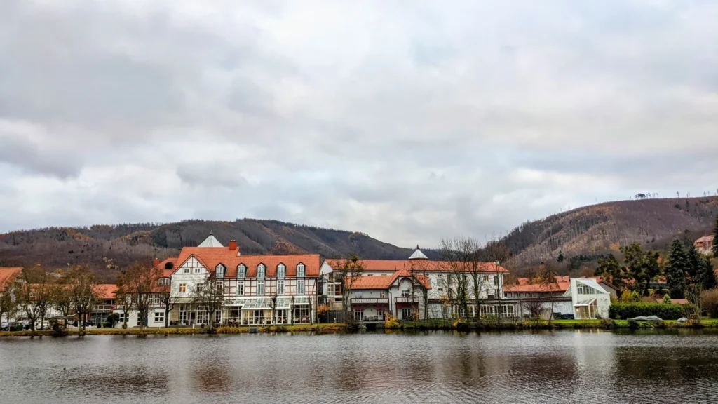 Häuser am Teich in Ilsenburg